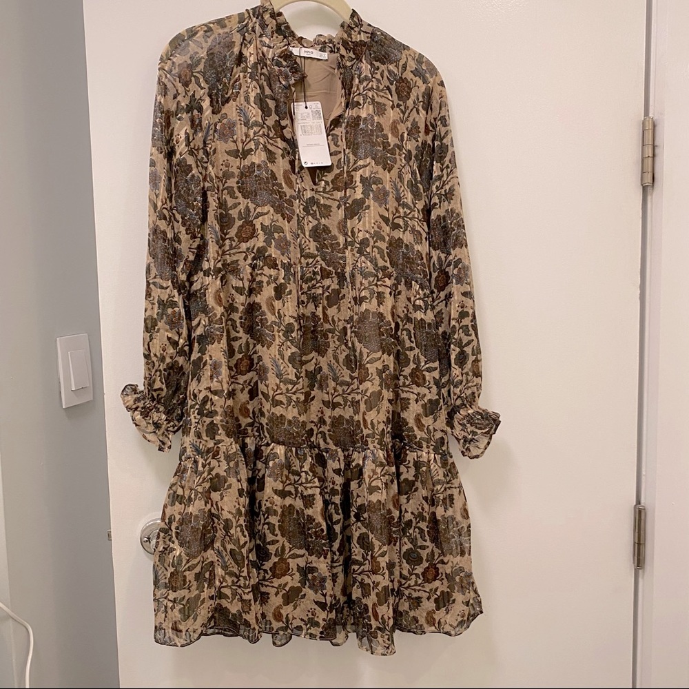 MANGO ulla johnson inspired style boho dress XS